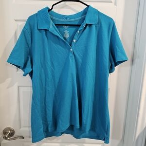 St John's teal polo